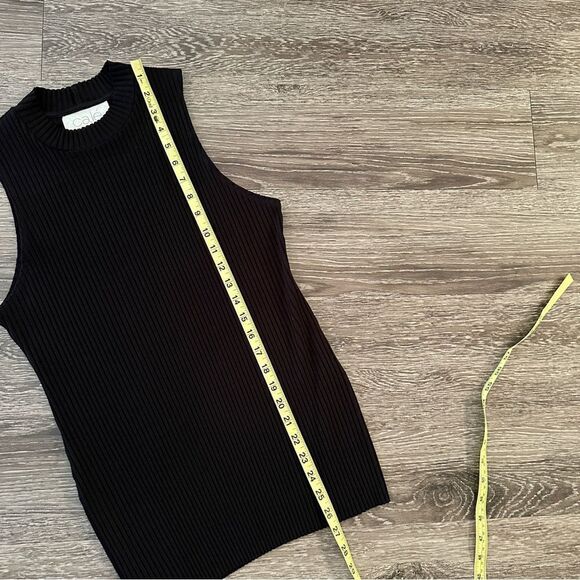 Cale Ribbed High Neck Sleeveless top - Picture 7 of 8
